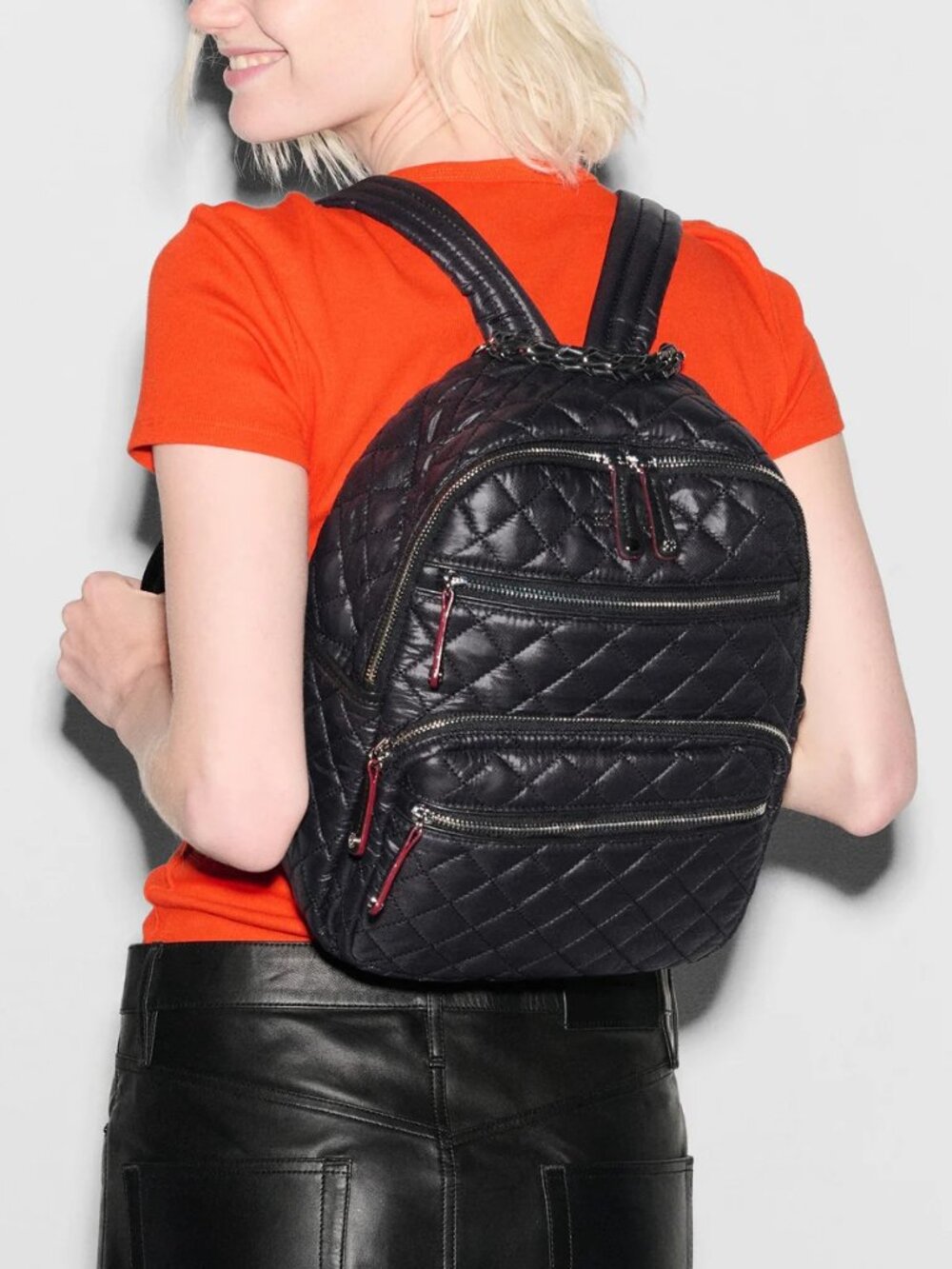 MZ Wallace Black Small Crosby Backpack